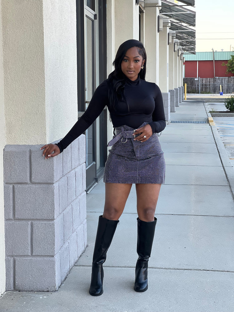 Elegant Stoned (Studs) Mini Skirt