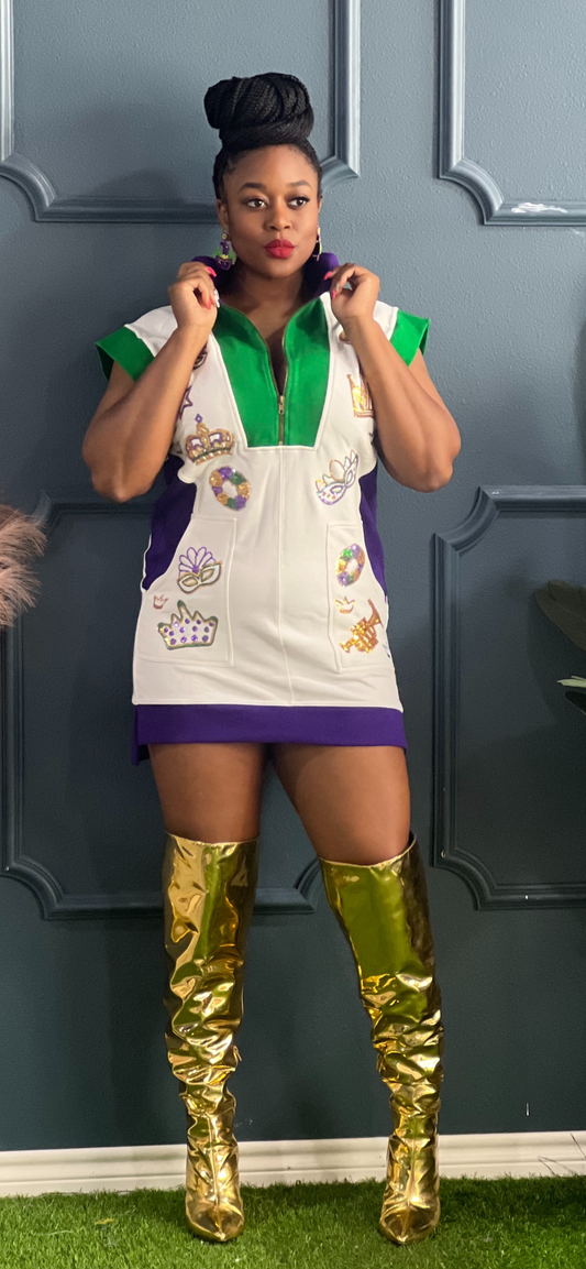 Mardi Gras Tennis Dress