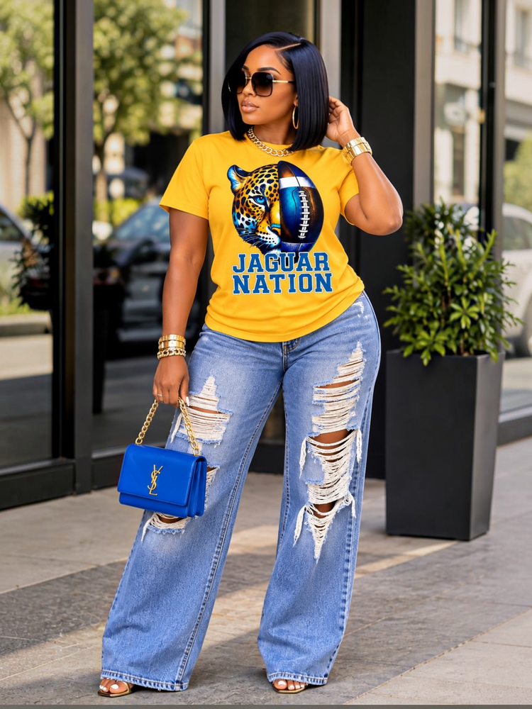 Gold Jaguar Nation Tee Shirt