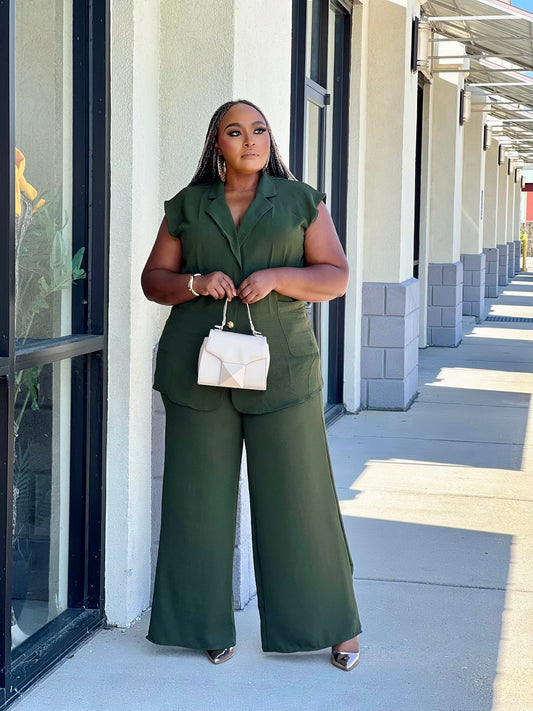 Sadie Set Plus-Olive