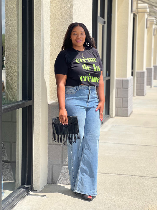 Crème de la Creme Tee Shirt-Green