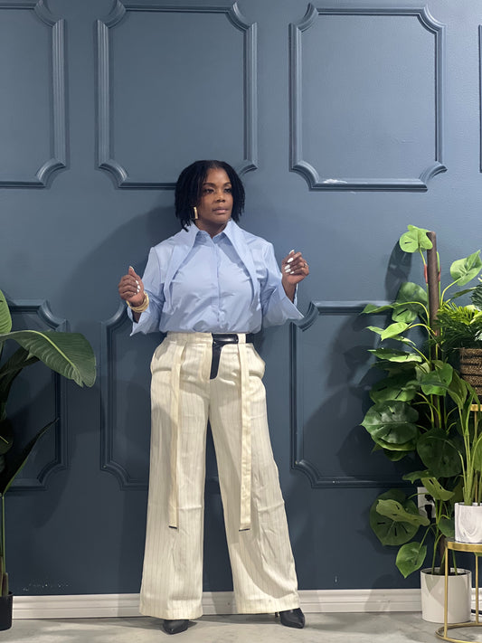 Pinstripe Trouser Pants