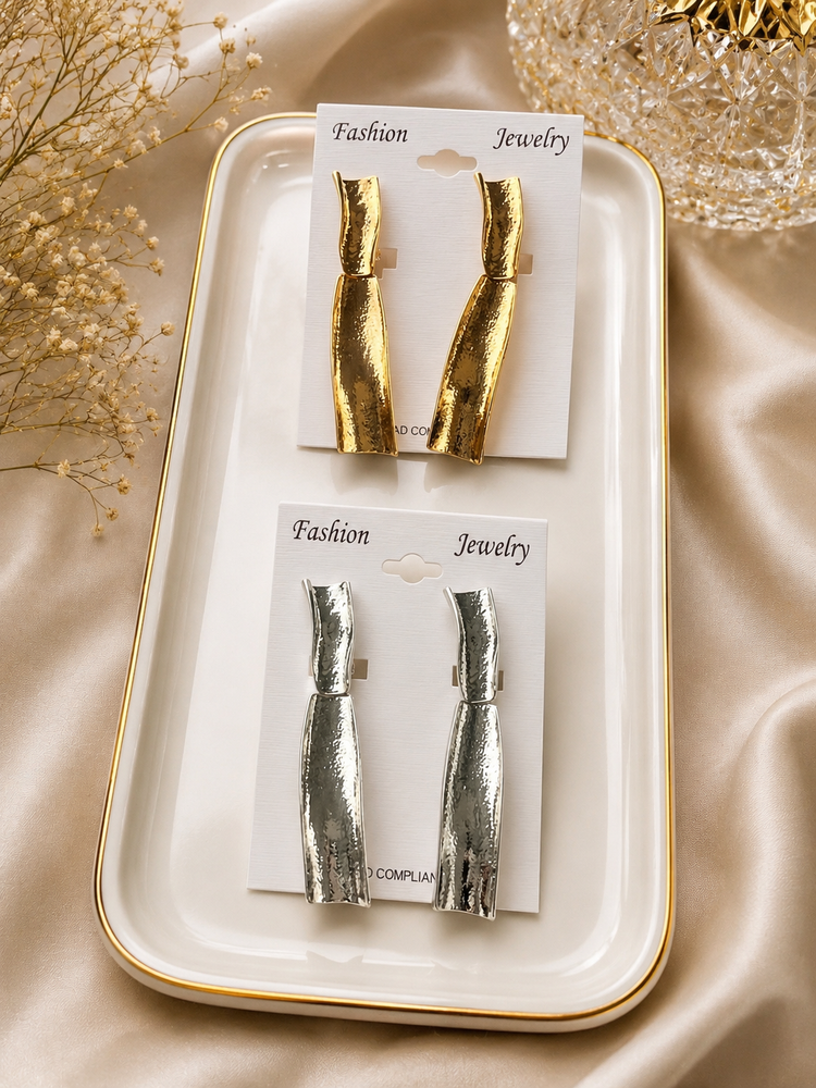 Fashion Plank Clip On Earrings (2 colors)