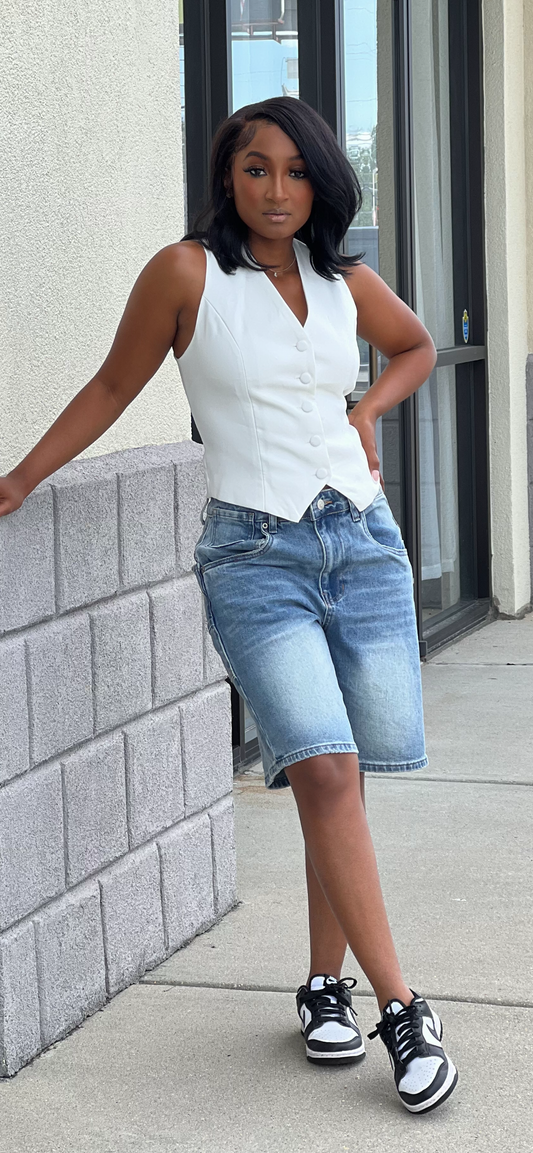 Denim Knee Jorts (Shorts)