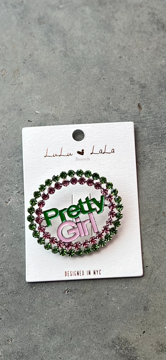 Pretty Girl Stone Brooch