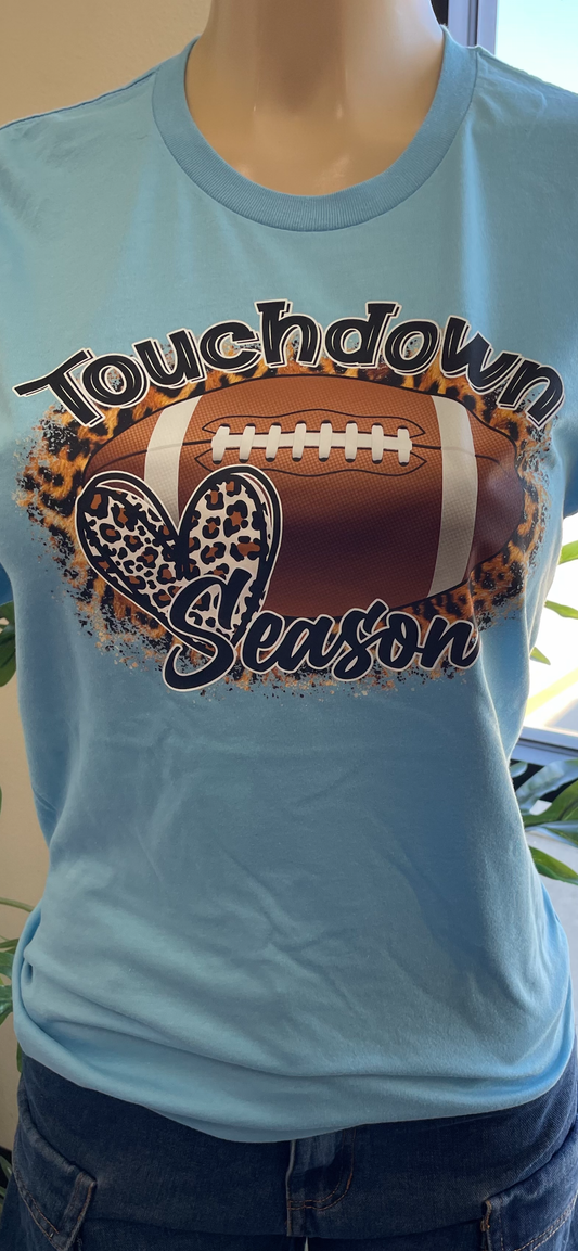 Game Day Tee Shirt-Touchdown Season (4 prints & 2 Colors)