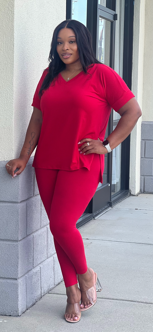 Spring Comfy Set-Ruby Red