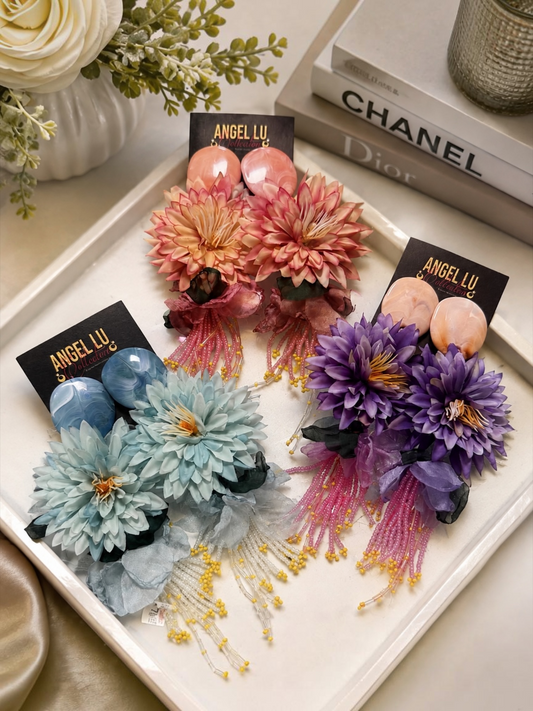 Floral Earrings Alc (3 colors)