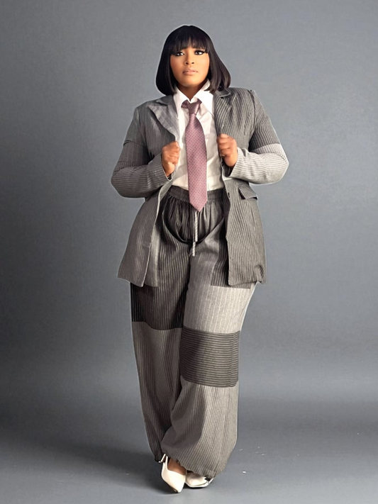 Soft Plaid Jogger Suit Set