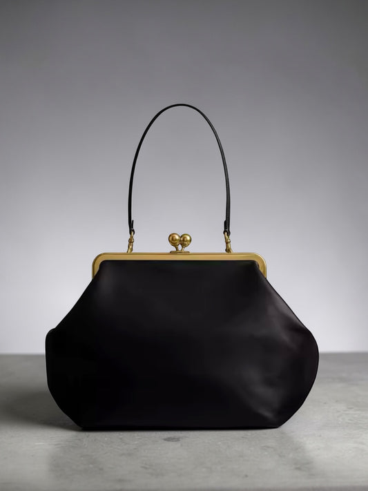 Oversized Clutch Handbag-Black