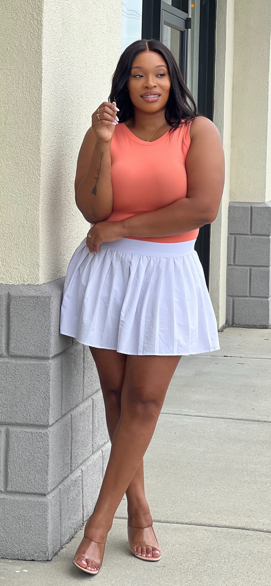 Seamless Tank Top-Peach