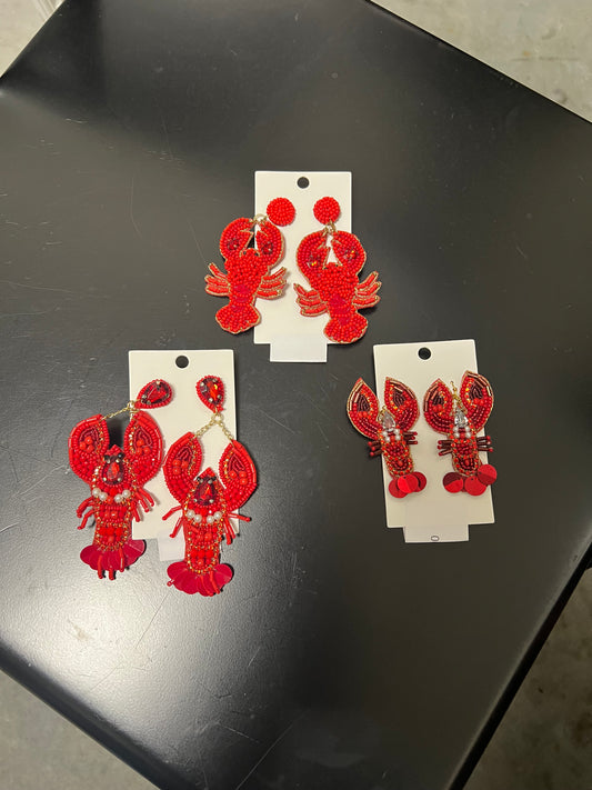 Crawfish Earrings (2 Style)