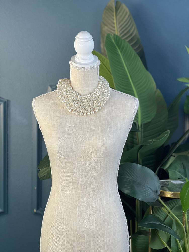 New Pearl Bib Necklace