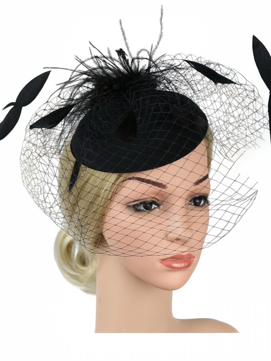 Black Fascinator Hat