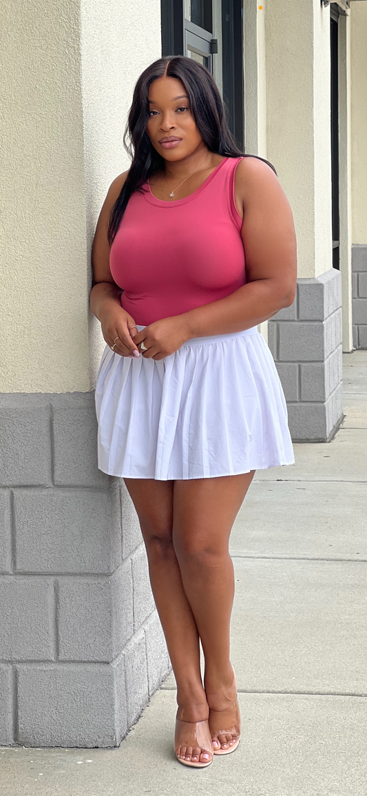 Seamless Tank Top-Mauve