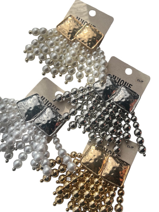 Clip Cluster Earrings (4 colors)