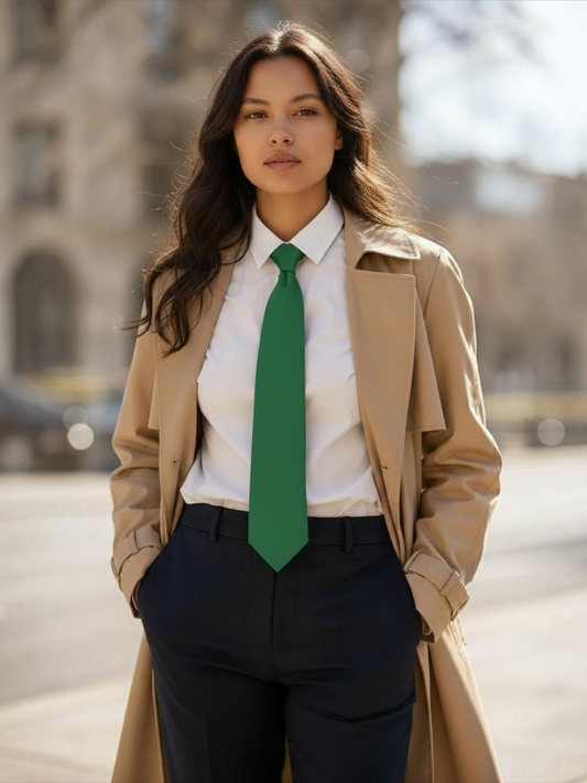 Green Fall Necktie