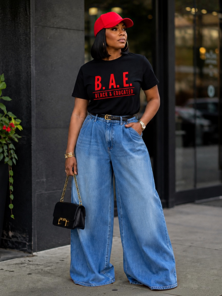 BAE Tee Shirt-Black/Red