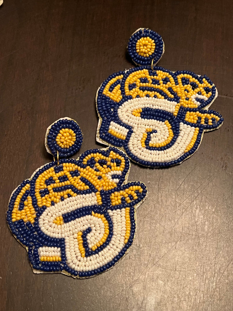 Customized Game Day Earrings-SU (2 colors)