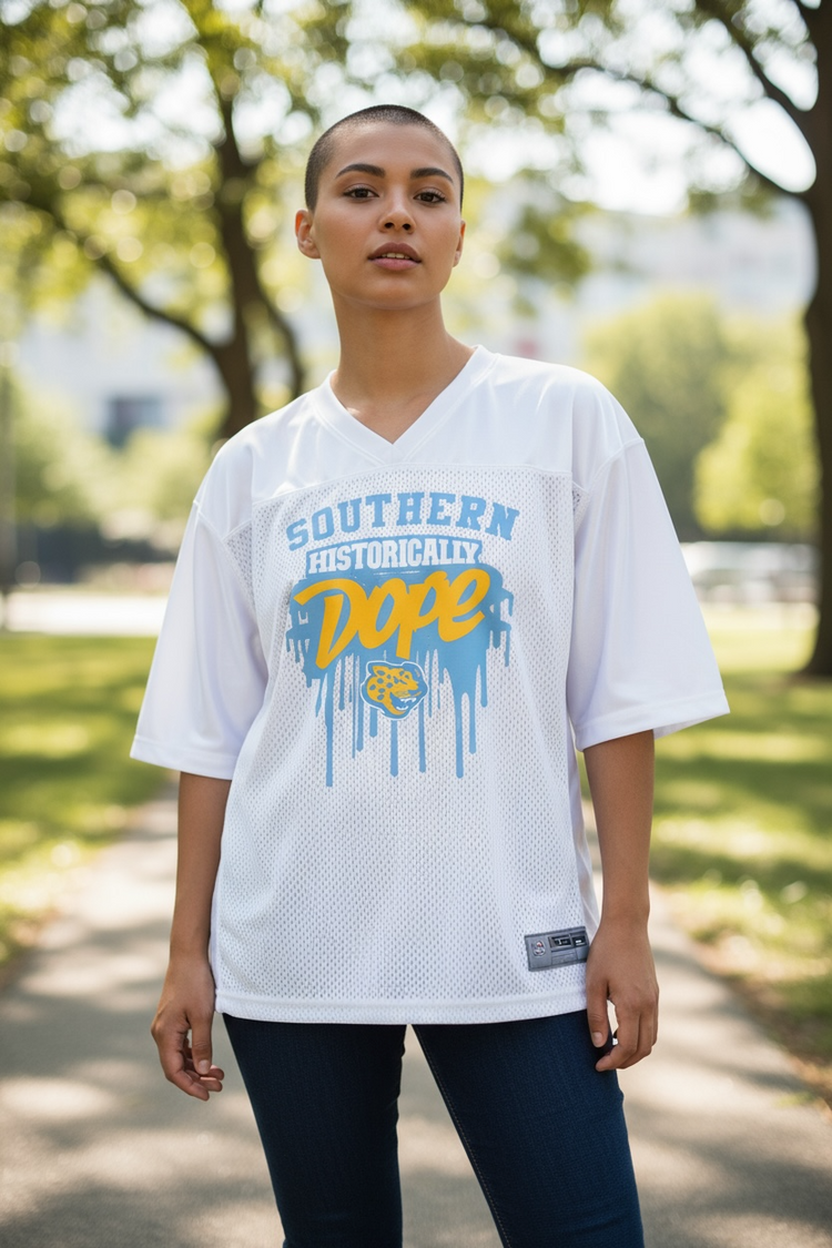 White SU Jersey Shirt Reg/Plus-Historically Dope