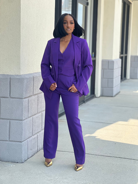Royalties Business Suit Set (Purple)
