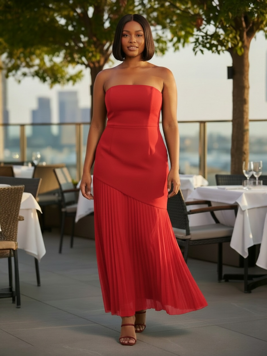 Essence Bandage Maxi Dress (Red)