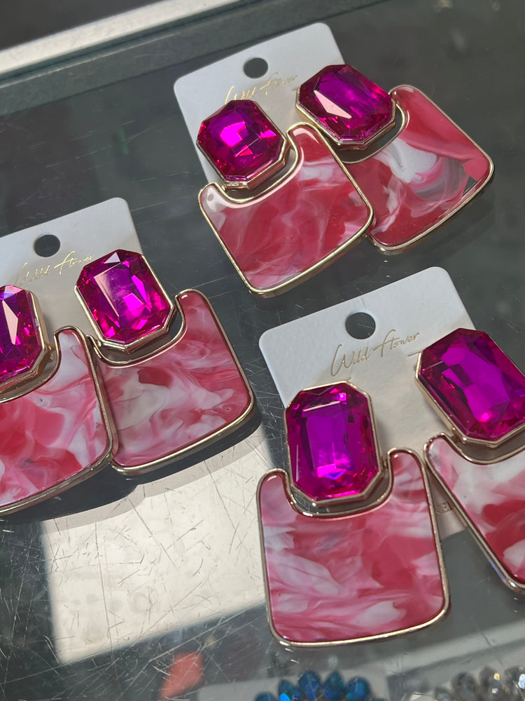Vintage Pink Earrings