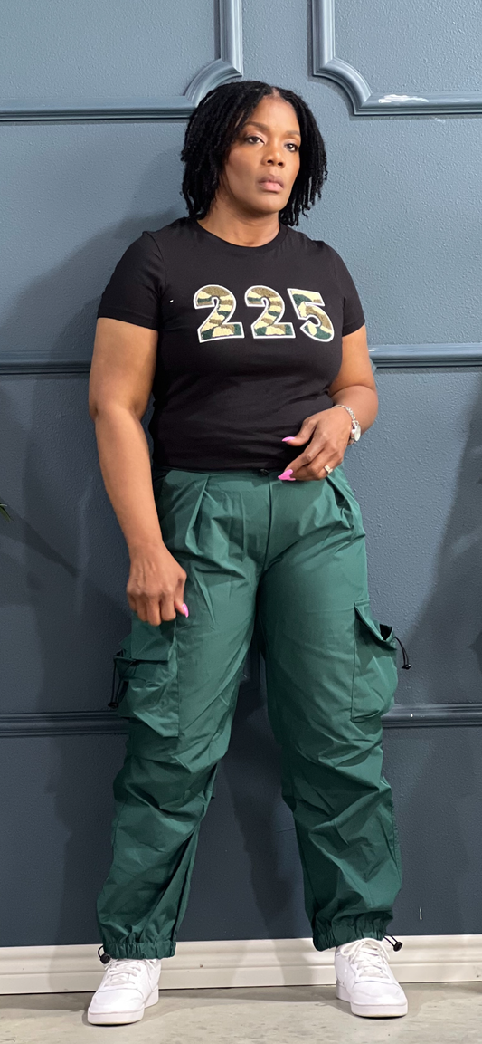 Parachute Jogger Pants-Dk Green
