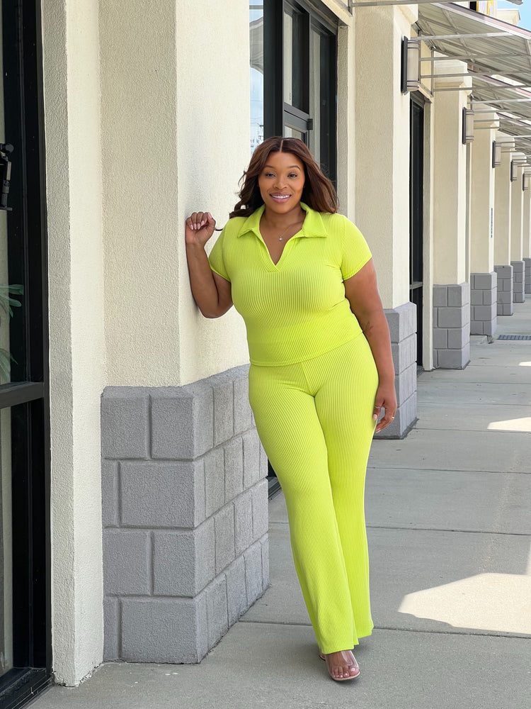Our Ribbed Set Plus (Lime)