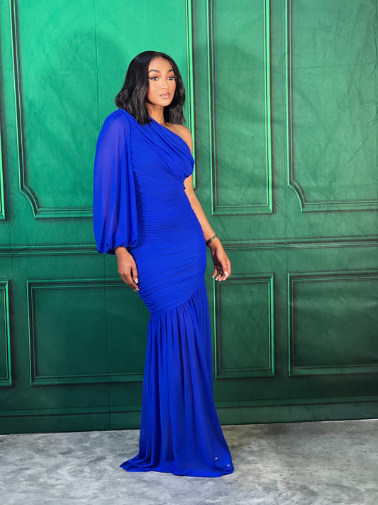 It’s The Season Gown-Royal Blue