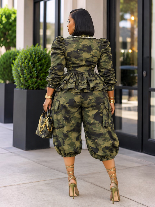 Pearl Stone Peplum Top