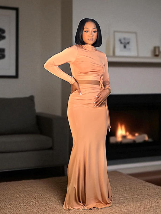 Can We Talk Two Piece Set-Mocha