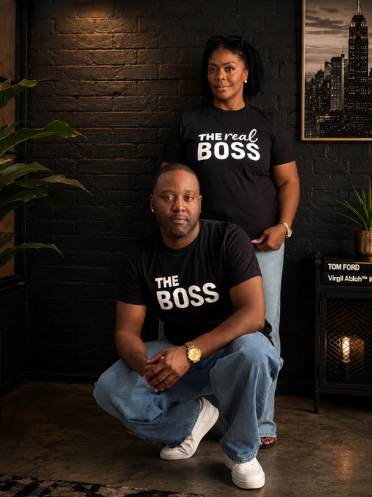 The Boss/The Real Boss Tee Shirt Reg/Plus (His & Hers)