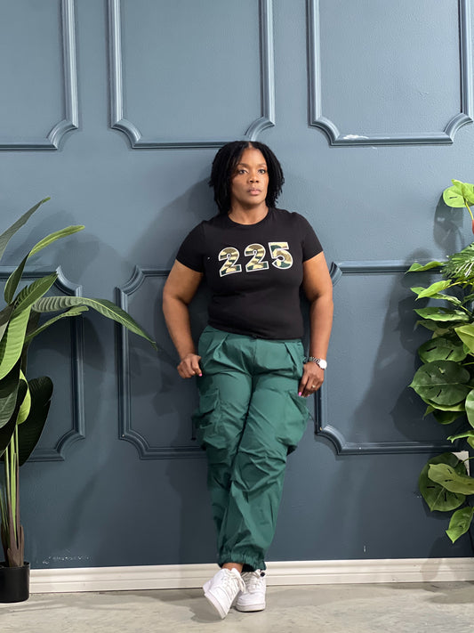 Parachute Jogger Pants-Dk Green