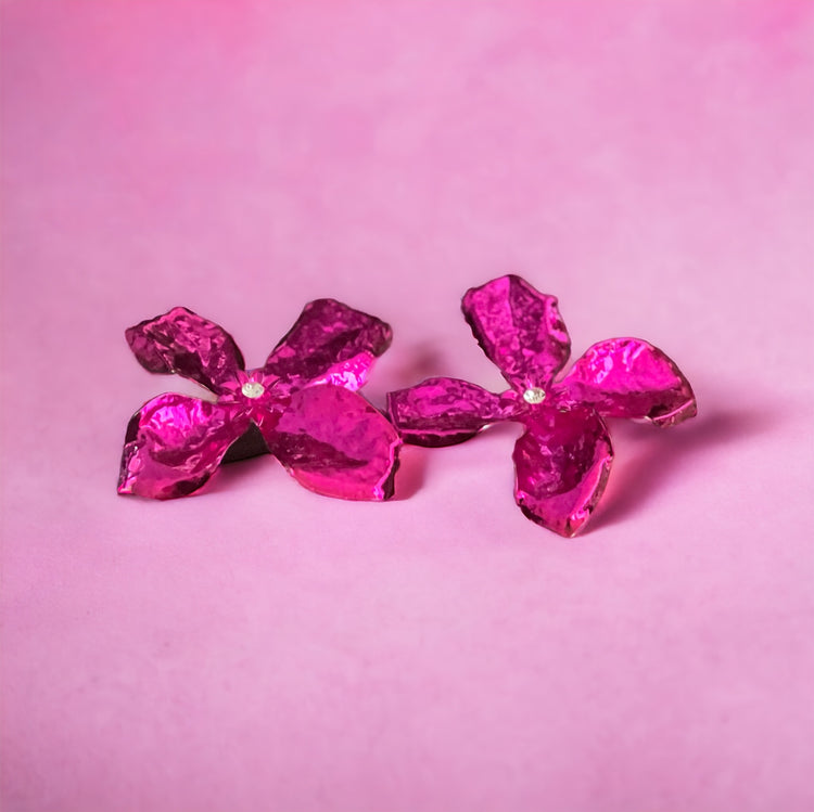 Pink Petal Earrings