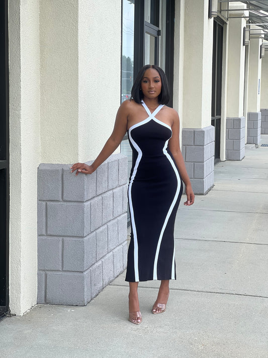 Our Cami Midi Dress (Black)
