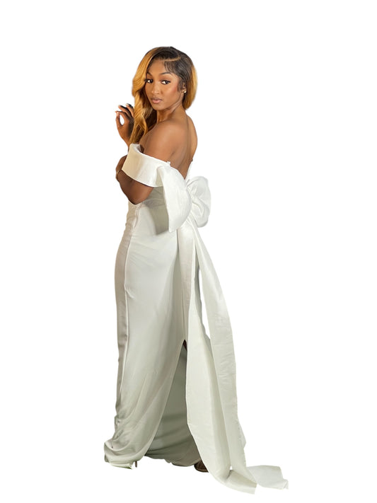White Real Elegant Gown
