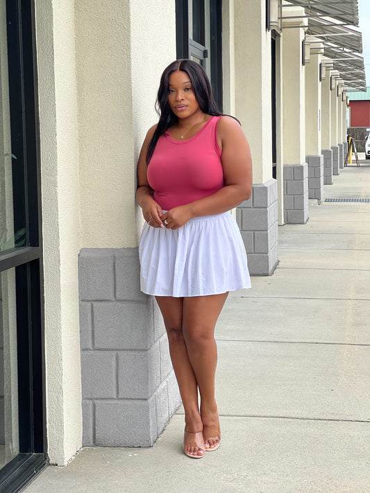 Seamless Tank Top-Mauve