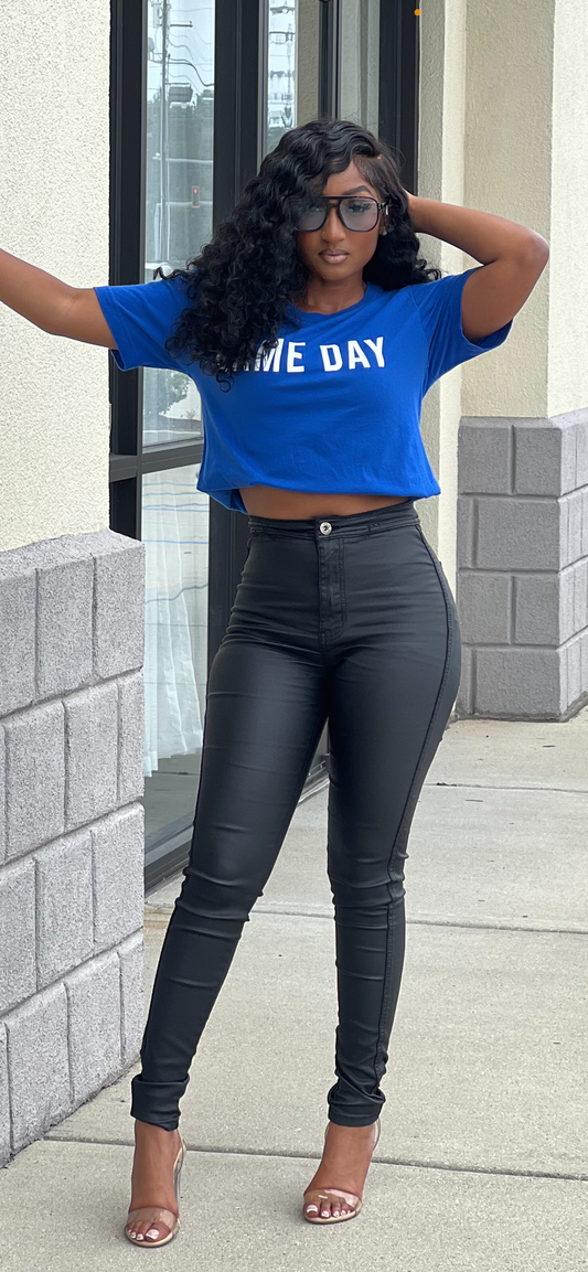 Blue White Game Day Tee Shirt