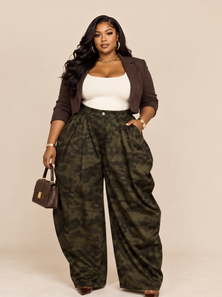 Fashion Show Camouflage Jeans Reg/Plus