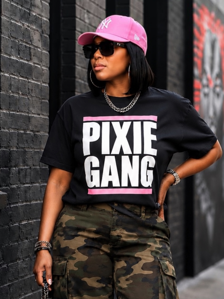 Pixie Gang Tee Shirt-Pink