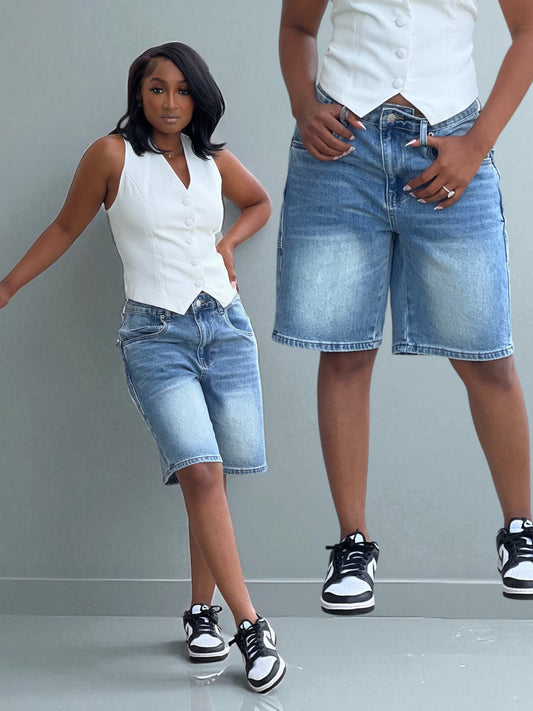 Denim Knee Jorts (Shorts)