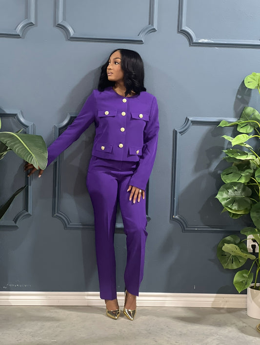 On Board Suit Set-Purple