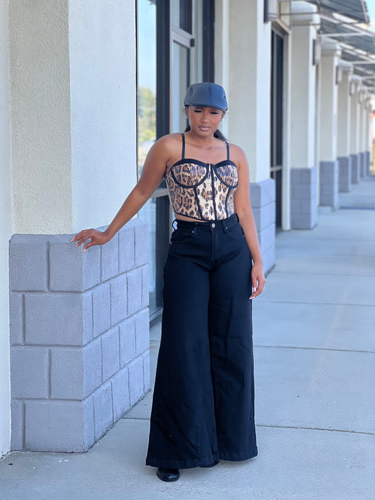 Leopard Print Bralette Top