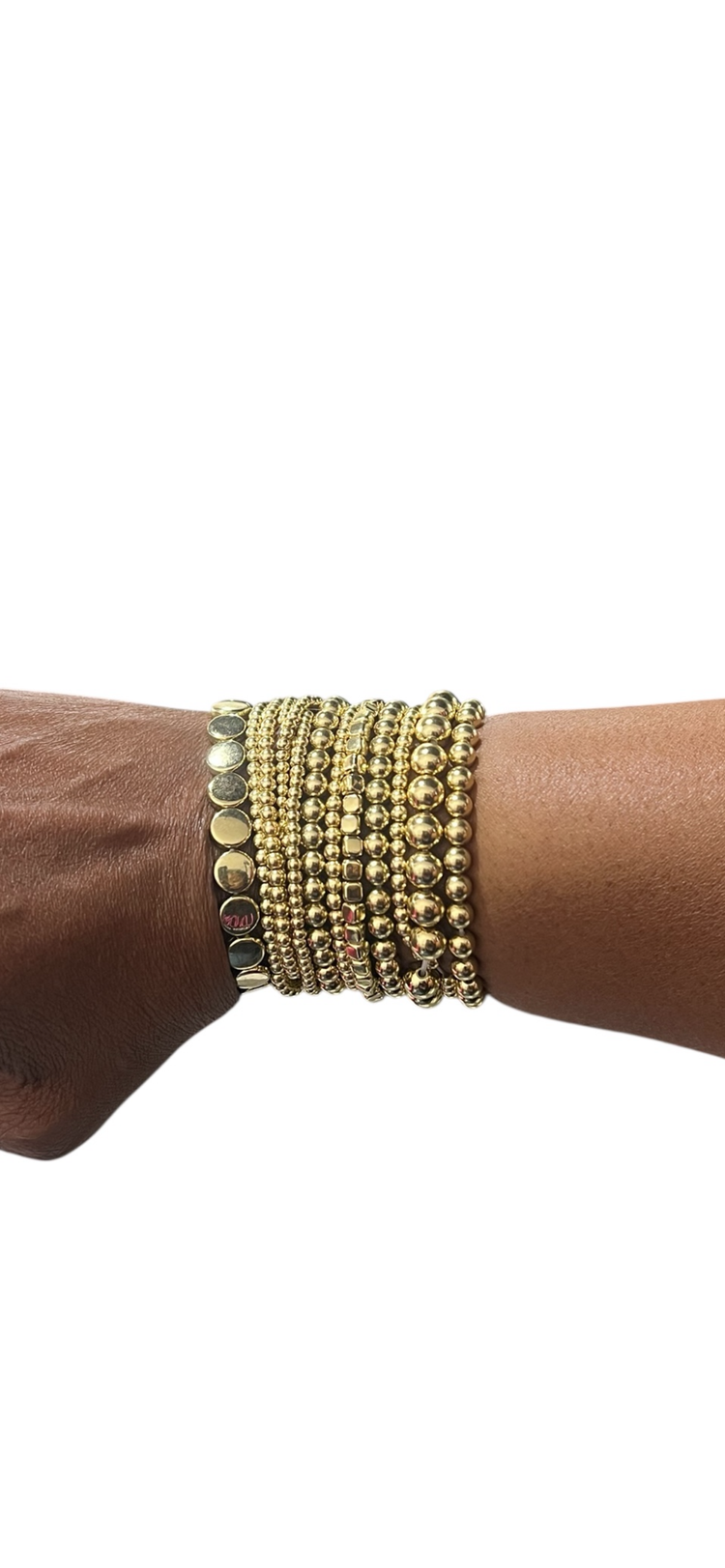 Cluster Of Gold Bracelets