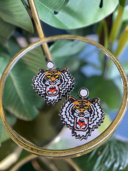Tiger Earrings Alc