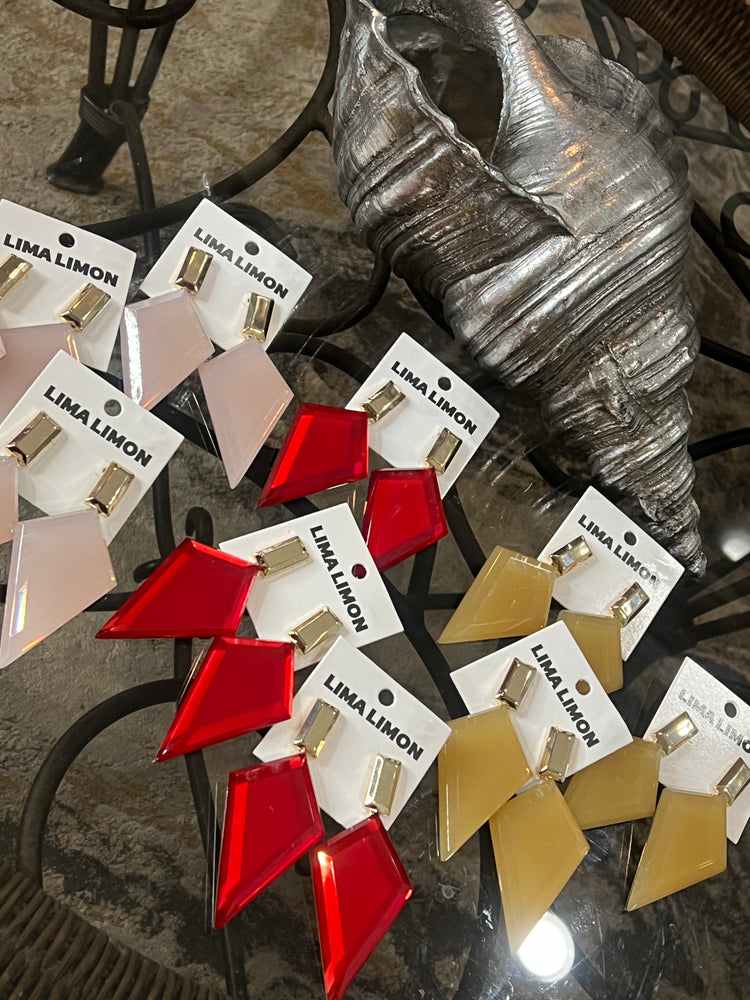 Holiday Diamond Earrings (3 colors)