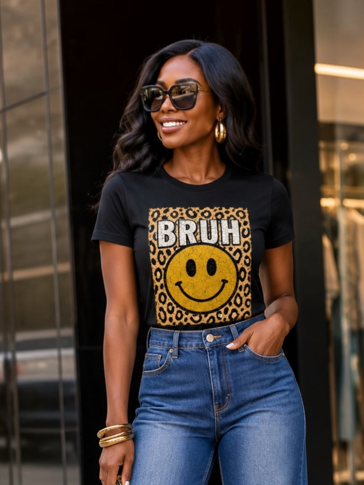Bruh Graphic Tee Shirt