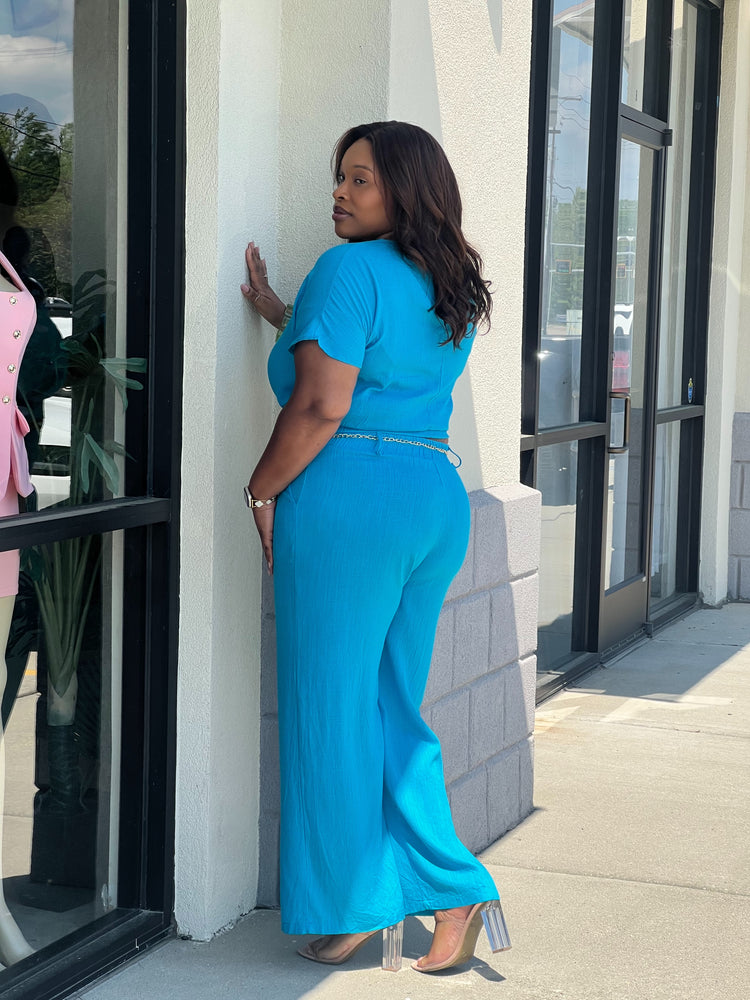 Casual Spring Turquoise Set Plus