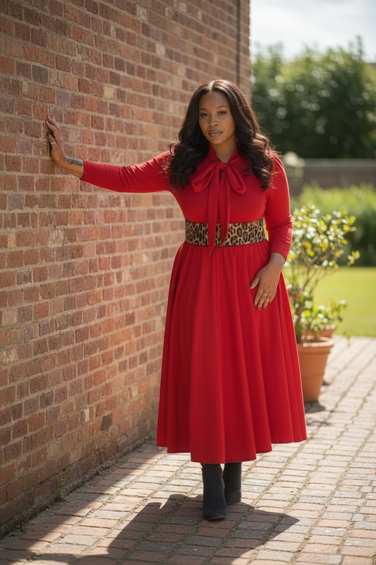Fall Fashion Dress Reg/Plus-Red